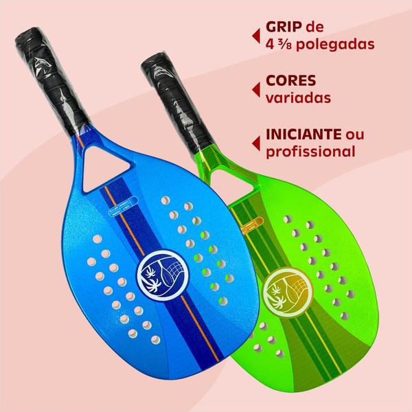 Imagem de Raquete Beach Tennis Carbono Capa Protetora presente natal esposa marido mulher homem Padel praia