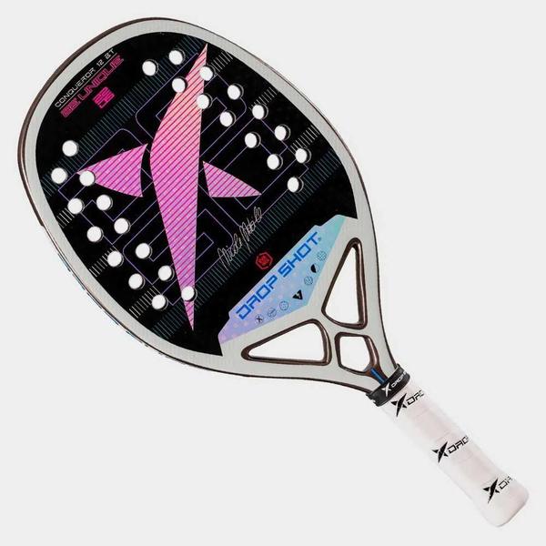 Raquete Beach Tennis Drop Shot Conqueror 12.0 Bt Nicole Imagem de Raquete Beach Tennis Drop Shot Conqueror 12.0 Bt Nicole