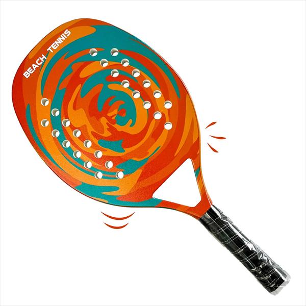 Imagem de Raquete Beach Tennis Fiberglass Praia Case Protetor Iniciante Fibra Carbono Leve Resistente Padel 28