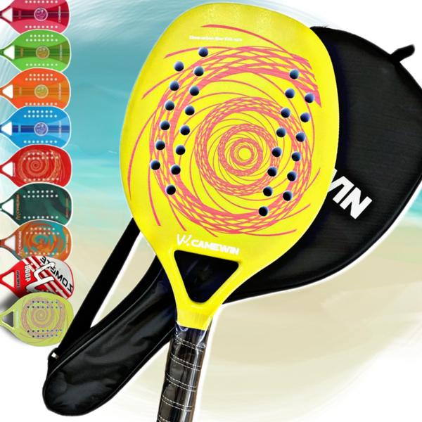 Imagem de Raquete Beach Tennis Fibra Carbono Vidro Camewin Original