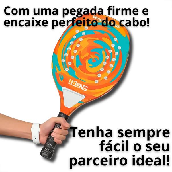 Imagem de Raquete Beach Tennis Fibra de Carbono Tennis de Areia Fescobol Lelong/LE-5206