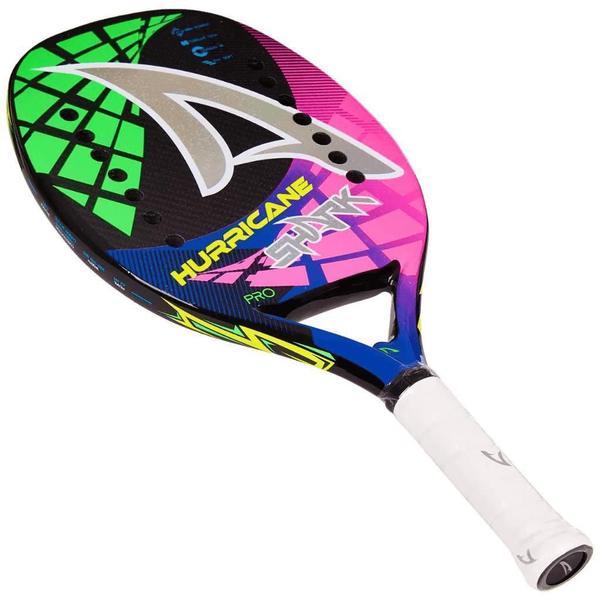 Imagem de Raquete Beach Tennis Hurricane 2022 Shark Carbono 3K + Capa