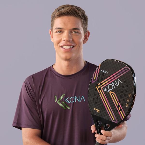 Imagem de Raquete Beach Tennis Kona K-Doze Pink 2024 Carbono 12k