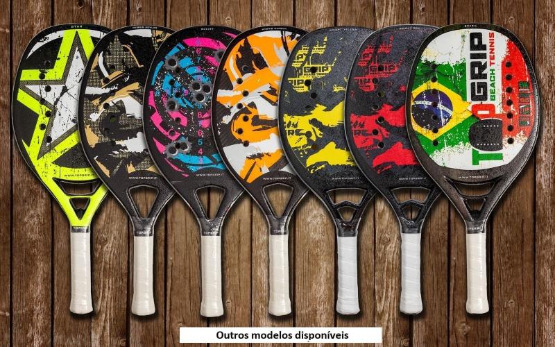 Imagem de Raquete Beach Tennis Profissional Top Grip Bullet + Bolsa