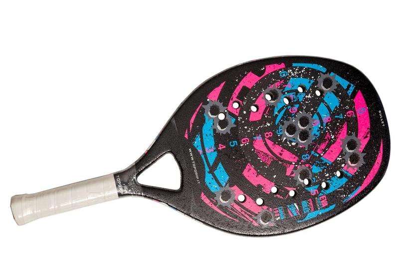 Imagem de Raquete Beach Tennis Profissional Top Grip Bullet + Bolsa