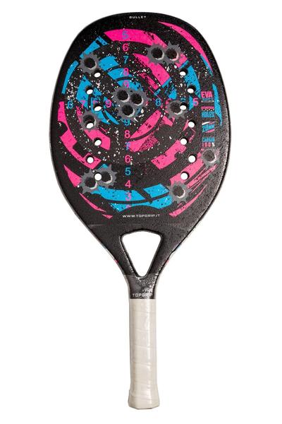 Imagem de Raquete Beach Tennis Profissional Top Grip Bullet + Bolsa