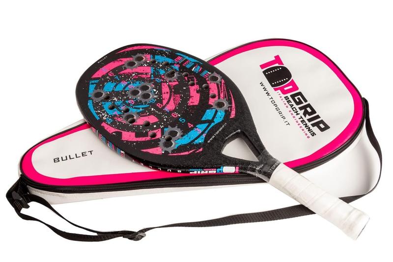 Imagem de Raquete Beach Tennis Profissional Top Grip Bullet + Bolsa