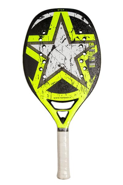 Imagem de Raquete Beach Tennis Profissional Top Grip Star + Raqueteira