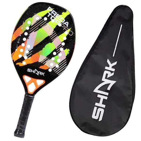 Imagem de Raquete Beach Tennis Shark Predator 22Mm 2025 + Mochila Tour