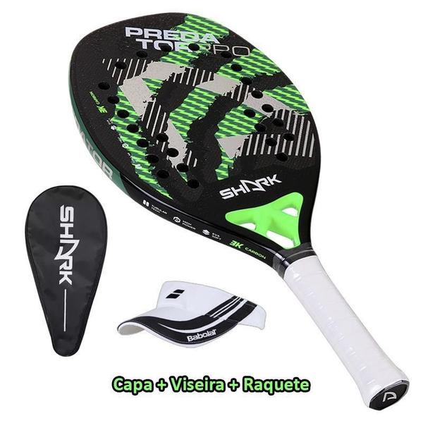 Imagem de Raquete Beach Tennis Shark Predator Tour 20mm - Ed. Limitada