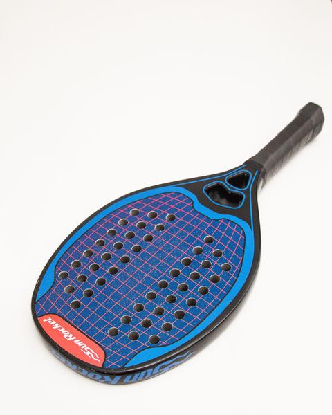 Imagem de Raquete Beach Tennis Sun Rocket PRO Full Carbon, Face Kevlar c/ tratamento de superfície