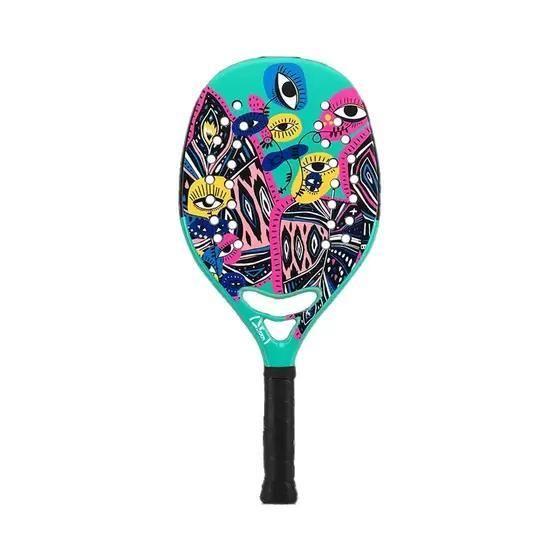 Imagem de Raquete Beach Tennis Turquoise Samsara - Kevlar 22mm