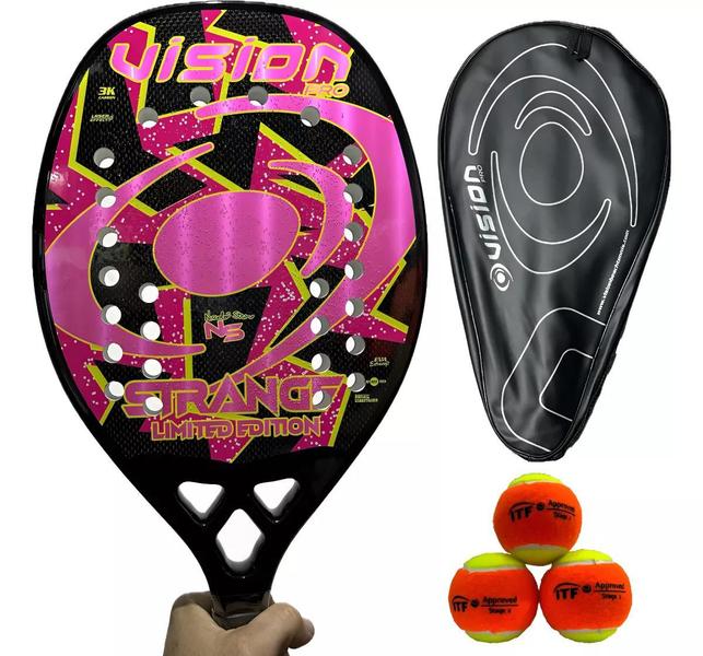 Imagem de Raquete Beach Tennis Vision Strange Limited Edition 2024 3k