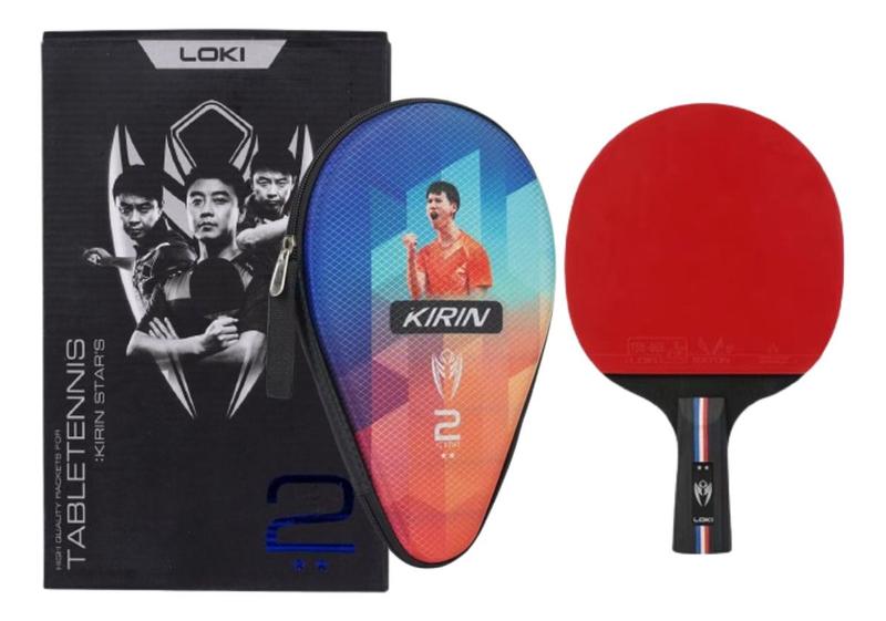 Imagem de Raquete Classineta 2 Estrelas Loki K2 Tenis Mesa Ping Pong Aprovado ITTF + Raqueteira