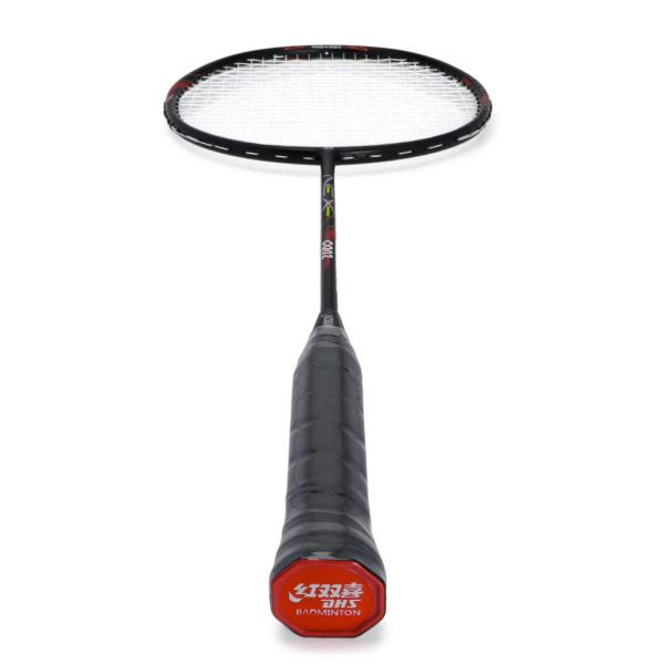 Imagem de Raquete de Badminton DHS Nex CQ02BA Super Light Carbon Series Preta e Vermelha