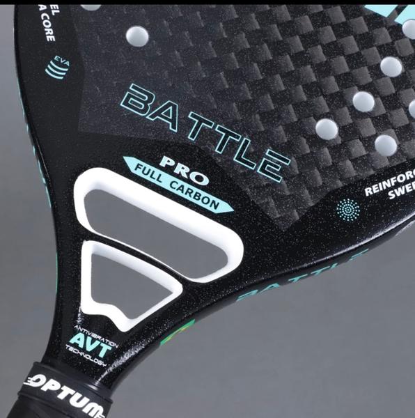 Imagem de Raquete de Beach Tennis 12k Optum Battle Pro  +capa bola grip     