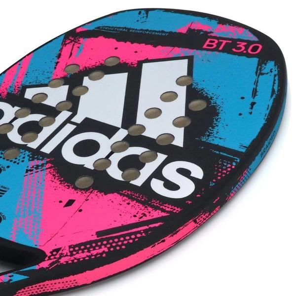 Imagem de Raquete de Beach Tennis Adidas BT 3.0 Preta Azul e Rosa