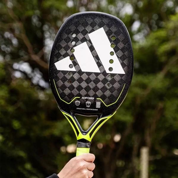 Imagem de Raquete De Beach Tennis Adipower 3.2 H14 Preto E Verde Adidas