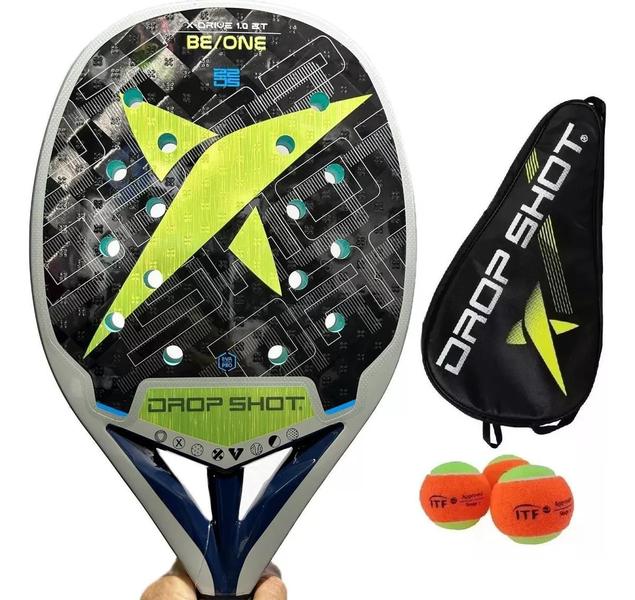 Imagem de Raquete De Beach Tennis Drop Shot X-drive Carbono 18k 2024