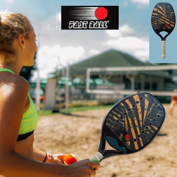 Imagem de Raquete De Beach Tennis Fast Ball Série Fiber Glass Tiger