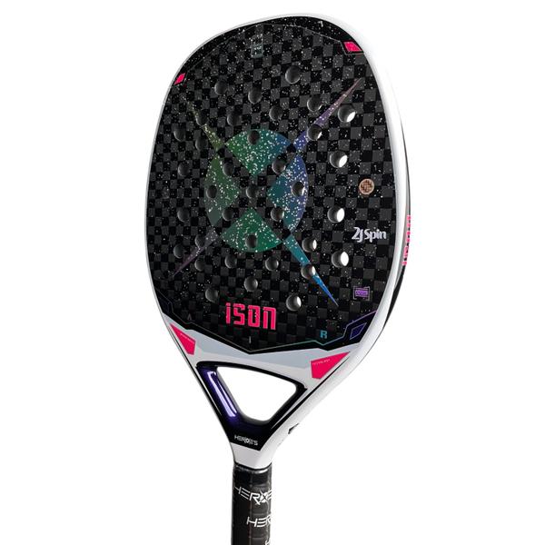 Imagem de Raquete de Beach Tennis Heroes Ison com Tratamento 2024 Carbono 12 k