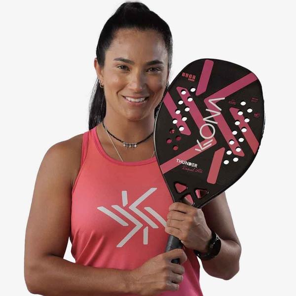 Imagem de Raquete de Beach Tennis Kona Thunder Pink - Raquel Iotte