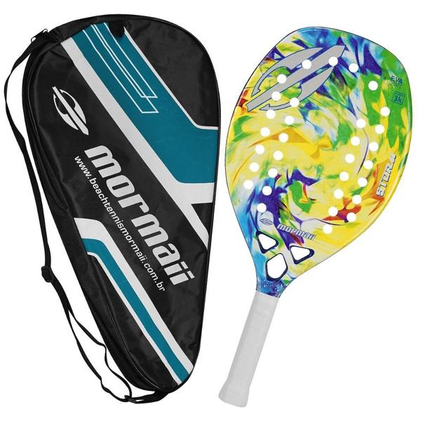 Imagem de Raquete de Beach Tennis Mormaii Storm Carbono Profissional com Bolsa