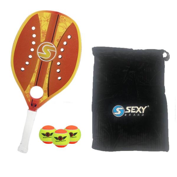 Imagem de Raquete de Beach Tennis Sexy Sirf Orange