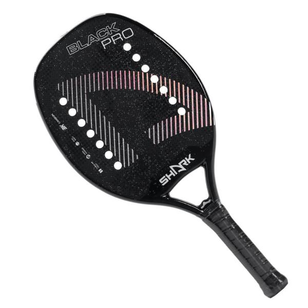 Raquete de Beach Tennis Shark Black 2024 Imagem de Raquete de Beach Tennis Shark Black 2024