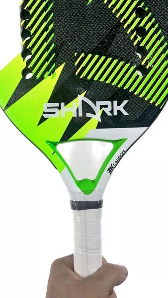 Imagem de Raquete De Beach Tennis Shark Jaws Pro 2023 Carbono 3k