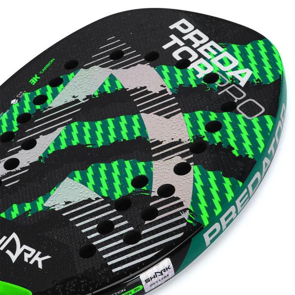 Imagem de Raquete de Beach Tennis Shark Predator Pro 22mm - Edição Limitada