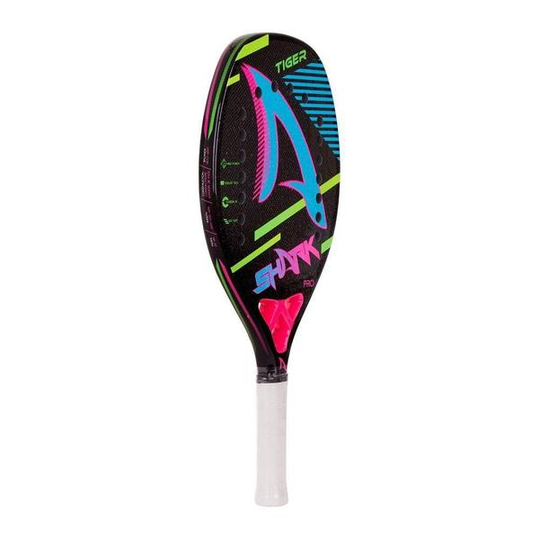 Imagem de Raquete de Beach Tennis Shark Tiger 2022 Carbono 3K