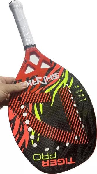 Imagem de Raquete De Beach Tennis Shark Tiger Pro 2023 Carbono 3k