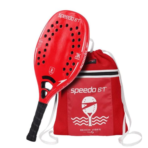 Imagem de Raquete de Beach Tennis Speedo Red 3K + Beach Bag Red