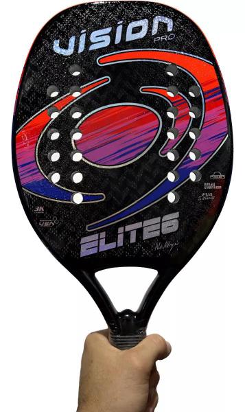 Imagem de Raquete De Beach Tennis Vision Pro Elite6 Carbono 3k 2024