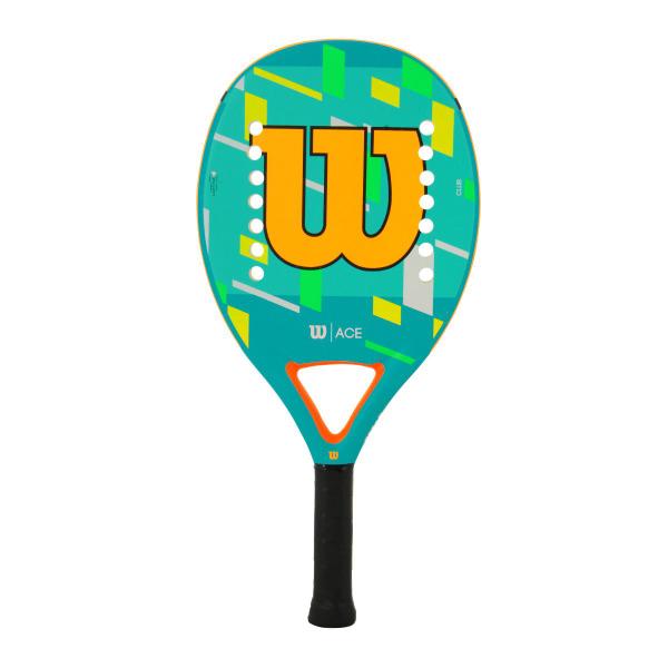 Imagem de Raquete de Beach Tennis Wilson ACE Azul e Laranja