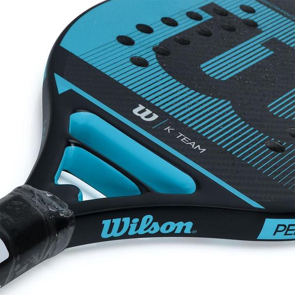 Imagem de Raquete de Beach Tennis Wilson K Team Preta e Azul