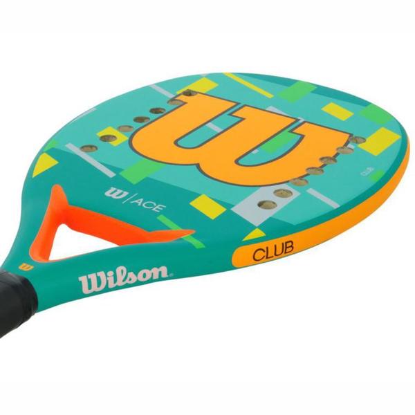 Imagem de Raquete De Beach Tennis Wilson Modelo Ace Fiber Glass Fibra de Vidro Leve Jogos Treinamento