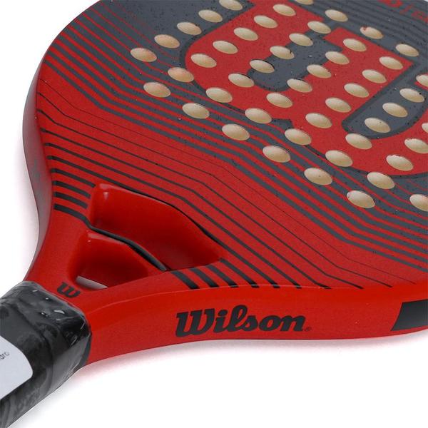 Imagem de Raquete de Beach Tennis Wilson Surge Vermelha e Cinza