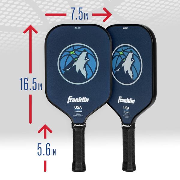 Imagem de Raquete de Pickleball Franklin Sports NBA Minnesota Timberwolves