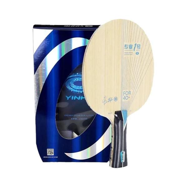 Imagem de Raquete de Ping Pong Yinhe Pro 01 - Lâmina Ofensiva de Fibra Azul Alc