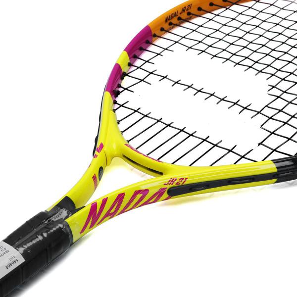 Imagem de Raquete de Tênis Babolat Nadal Junior 21 Amarela Roxo e Laranja