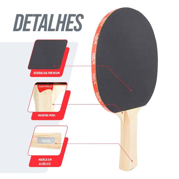 Imagem de Raquete De Tênis De Mesa Ping Pong Controle Da Pista E Campo