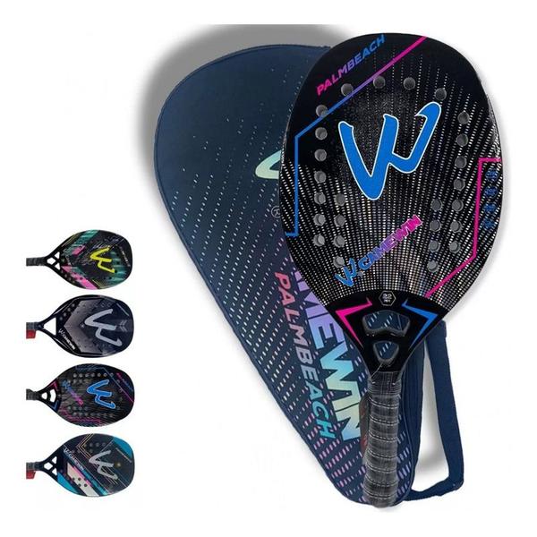 Raquete de tênis de praia Camewin Carbon 3K Professional 320-330g - J-One Imagem de Raquete de tênis de praia Camewin Carbon 3K Professional 320-330g
