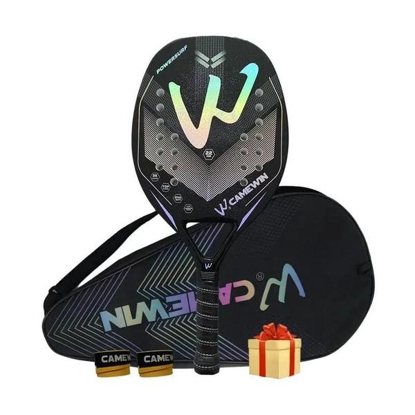 Raquete de Tênis de Praia Camewin - Fibra de Carbono 3K - Superfície Rugosa Raquete de Tênis de Praia Camewin - Fibra de Carbono 3K - Superfície Rugosa