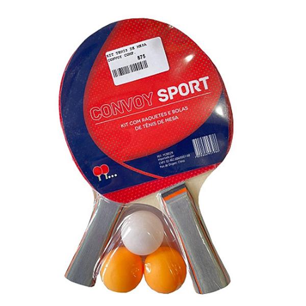 Imagem de Raquete e Bolas de Tênis de Mesa - Kit Ping Pong - Convoy Sport