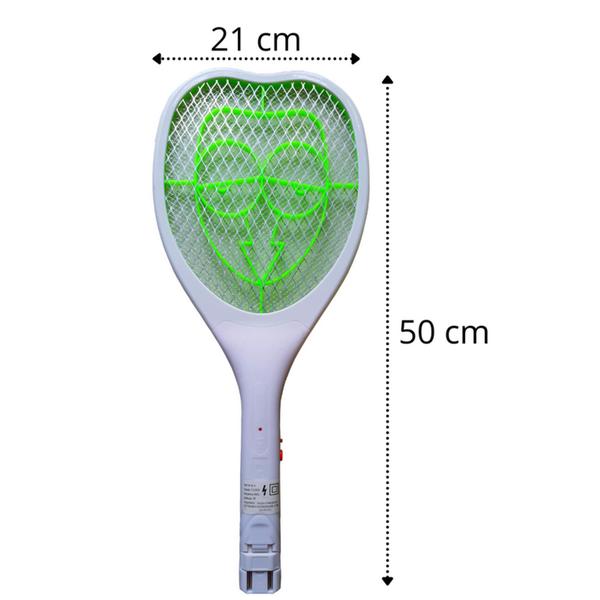 Imagem de Raquete Elétrica Mata Insetos Mosca Pernilongo De Tomada
