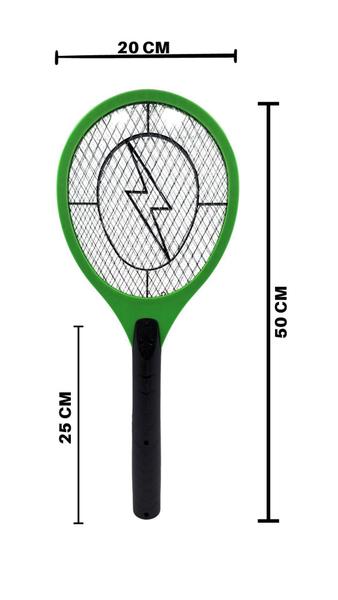 Imagem de Raquete Elétrica Mata Mosquito Insetos Recarregável Bivolt - Full Home