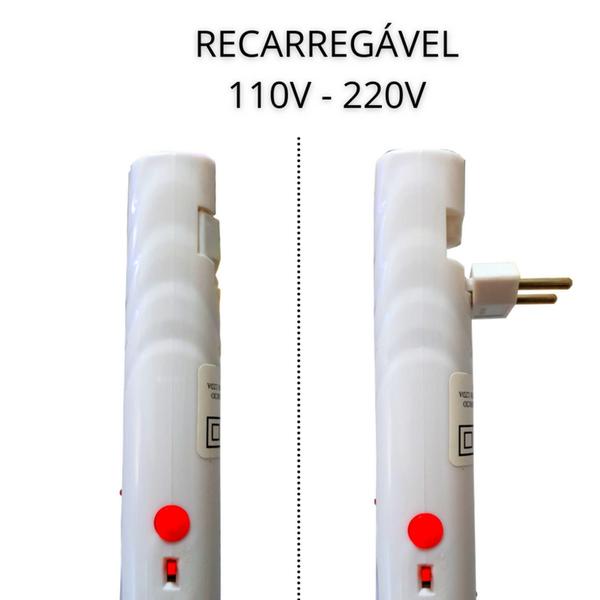 Imagem de Raquete Elétrica Recarregavel Mata Insetos Verão Muriçoca