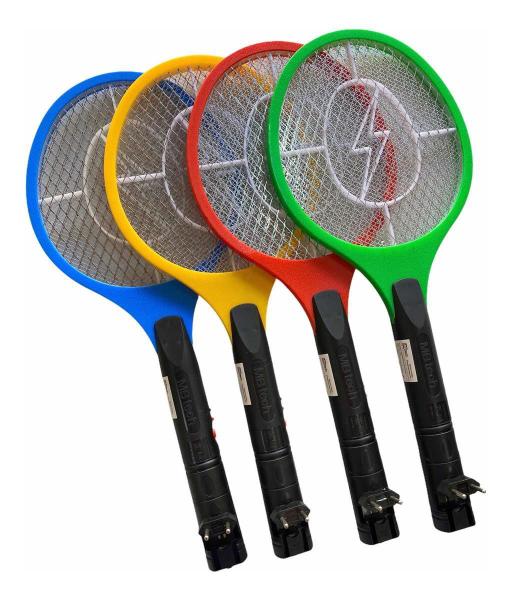 Raquete Mata Mosquitos E Pernilongos: Bivolt, Recarregável - Monac Mata Mosquito Imagem de Raquete Mata Mosquitos E Pernilongos: Bivolt, Recarregável